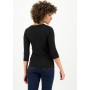 Logo 3/4sleeve decollete shirt - simply black - Blutsgeschwister