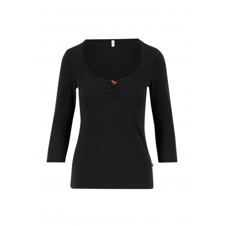 Logo 3/4sleeve shirt - simply black - Blutsgeschwister