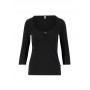 Logo 3/4sleeve shirt - simply black - Blutsgeschwister