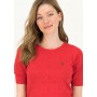 Logo pully round neck 1/2arm - red heart anchor - Blutsgeschwister