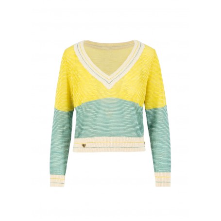 Savoir Vivre Pull Over * Sporty blue Yellow*   - Blutsgeschwister