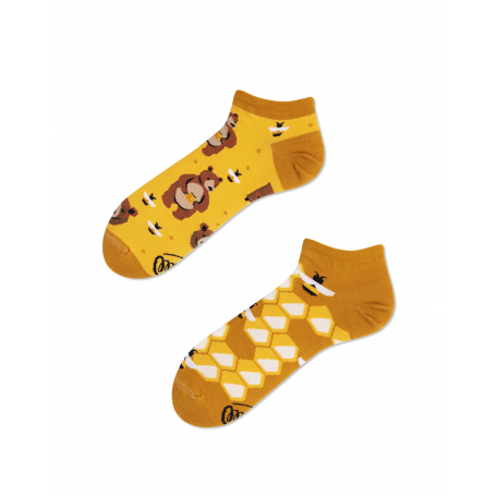 Honey Bear Sneaker Socks - Many Mornings