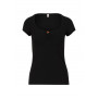 logo shortsleeve feminin- basic black - Blutsgeschwister