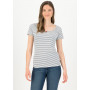 logo stripe heart t-shirt- blue - Blutsgeschwister