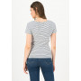 logo stripe heart t-shirt- blue - Blutsgeschwister