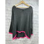 Pulli Oversize *Grau-Pink* - Amaphi Selection