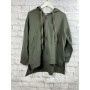 Oversize Sweatjacke Cosy *Kaki* - Amaphi Selection