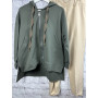 Oversize Sweatjacke Cosy *Kaki* - Amaphi Selection